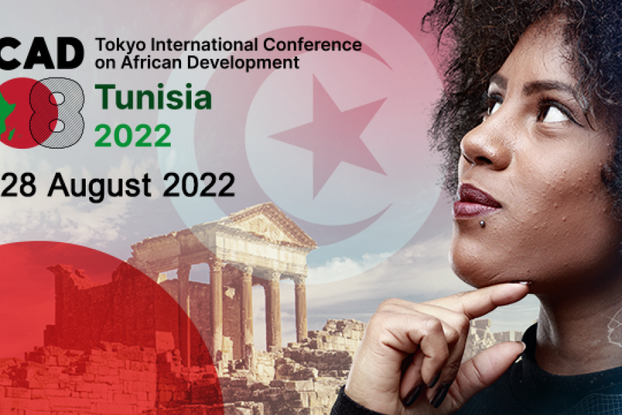 Affiche officielle de la 8ème Conférence Internationale de Tokyo sur le Développement de l’Afrique (TICAD 8) 
