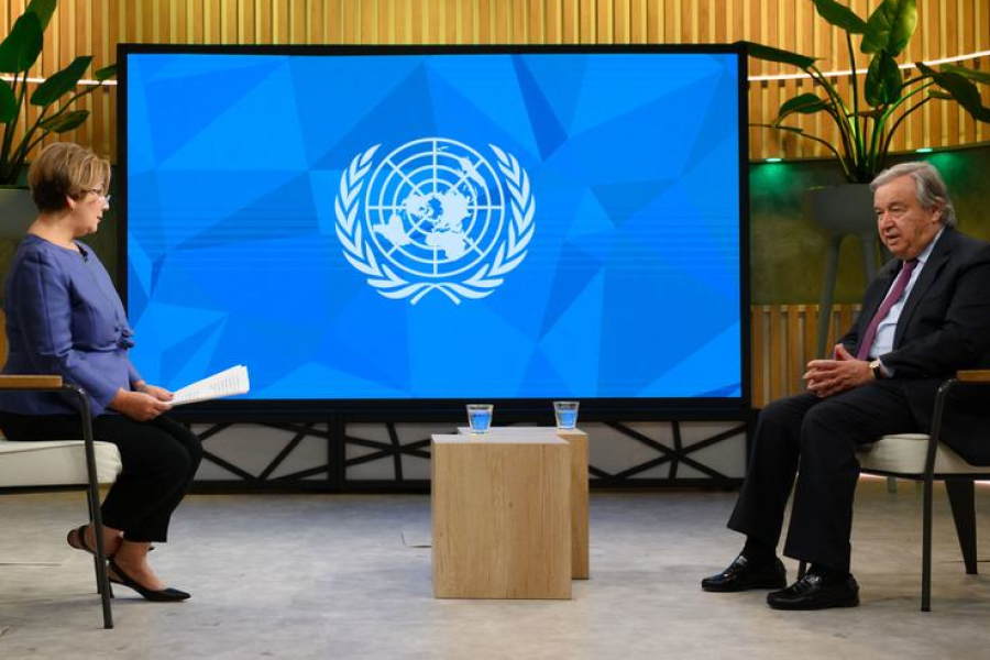Nargiz Shekinskaya d'ONU Info réalise un entretien avec le Secrétaire général de l'ONU, António Guterres.